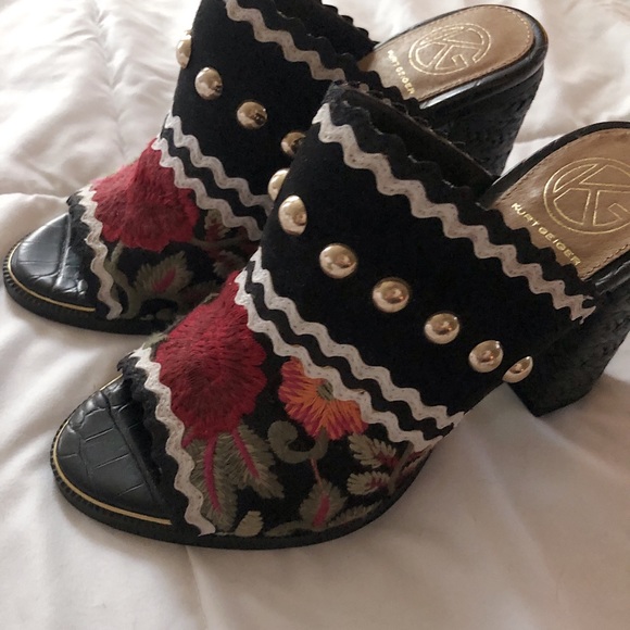 Kurt Geiger Embroidered Mules - Picture 2 of 6